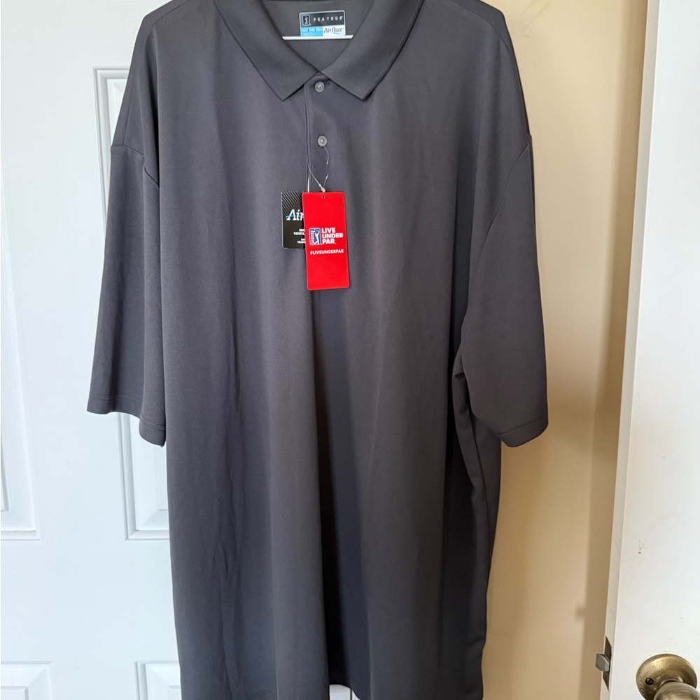 PGA Tour Charcoal Polo Shirt